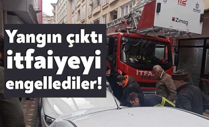 İzmit Tepecik Mahallesi’nde bulunan dört katlı bir binanın bacasında çıkan