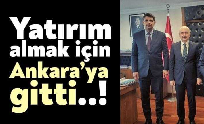 Kartepe Belediye Başkanı Mustafa Kocaman ilçesine yatırım alabilmek için Ankara'ya