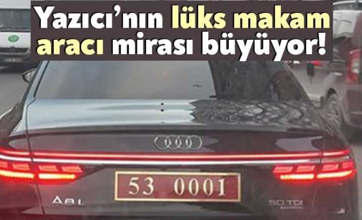 Eski Rize Valisi Ersin Yazıcı’nın valiliğe bıraktığı lüks araç mirası