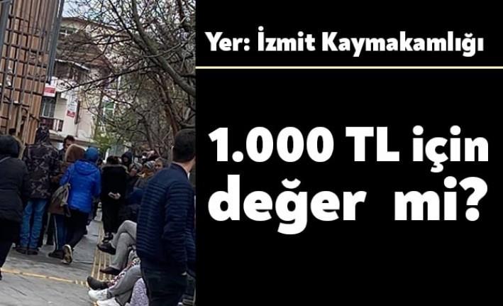 Sosyal yardıma muhtaç ailelere yapılacak olan 1.000 TL’lik yardım vatandaşların
