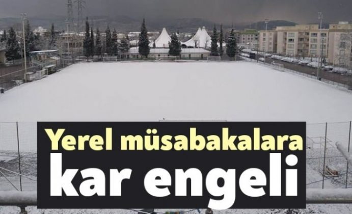 Yerel müsabakalara kar engeli