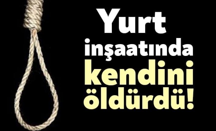 İzmit’te KYK yurt inşaatında çalışan bir işçi, çalıştığı inşaatta kendini