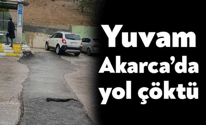 İzmit Yuvam Akarca Konutları’nda işlek bir yol, yağışlar ve ağır