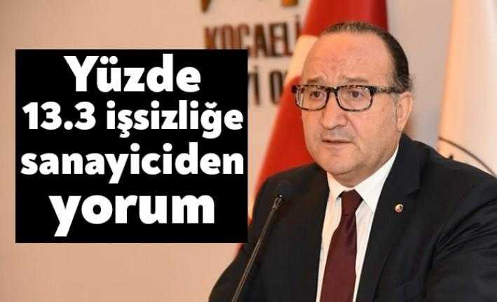 TÜİK tarafından açıklanan kasım ayı işsizlik oranı, KSO Başkanı Ayhan