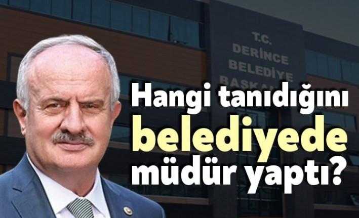 Daha önce AKP ilçe gençlik kolları başkanını bir şirkete müdür