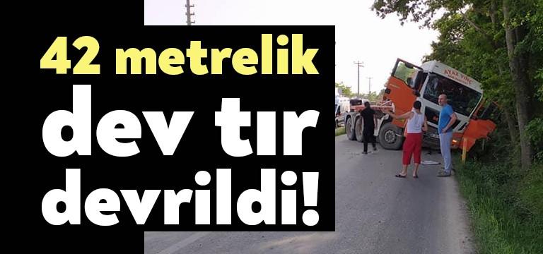 inşaat şantiyesinden Kuzey Marmara Otoyolunda kullanılmak üzerrie viyadüklere uzatılan 42