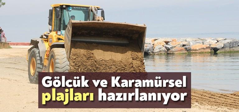 Yaz aylarında vatandaşların yoğun ilgi gösterdiği sahillerde hazırlık çalışmaları devam