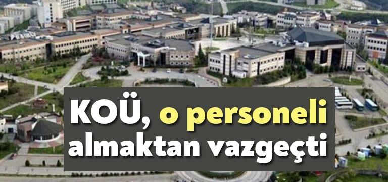 Kocaeli Üniversitesi Rektörlüğü, bugün Resmi Gazete’de bir iptal ilanı yayımladı.