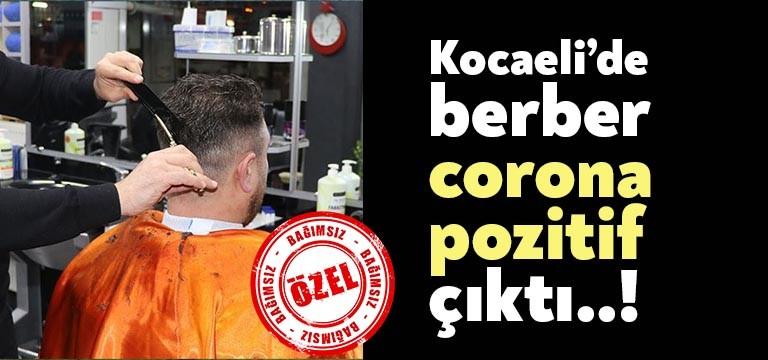 Kocaeli’nin Başiskele ilçesinde Kullar merkezde yer alan bir berberin corona