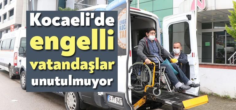 Kocaeli Büyükşehir Belediyesi koronavirüs salgınıyla mücadele sırasında engelli vatandaşların herhangi