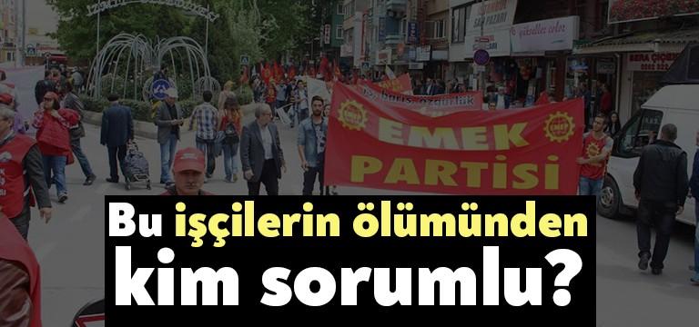 Emek Partisi (EMEP) Kocaeli İl Başkanı Arzu Erkan imzalı yapılan