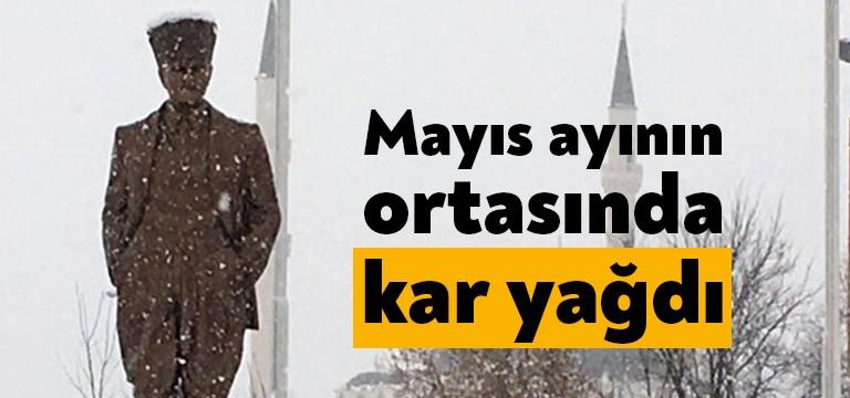 Ardahan’da uzun süredir aralıklarla etkili olan yağmur, dün gece yerini