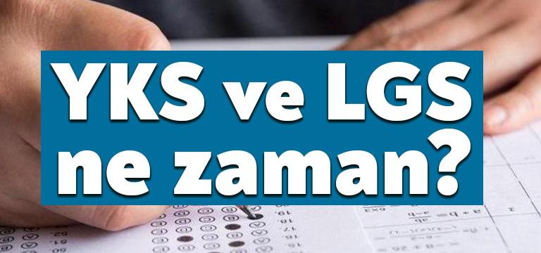 Cumhurbaşkanı Recep Tayyip Erdoğan ulusa sesleniş sırasında LKS ve YGS