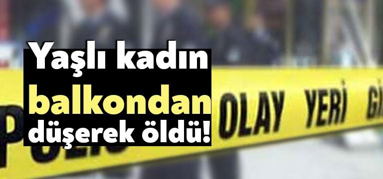 Gölcük’te alzheimer hastası olduğu öğrenilen Z.U. adlı yaşlı kadın, balkonda