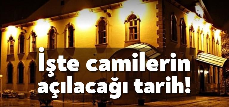 Camilerin açılacağı tarih belli oldu. Diyanet İşleri Başkanı Ali Erbaş