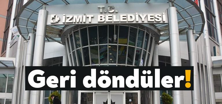 İzmit Belediyesi’nde sözleşmeli memur olarak çalışan kişilerin bir kısmının sözleşmesi