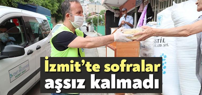 Korona günlerinde ihtiyaç sahiplerinin taleplerine anında cevap veren İzmit Belediyesi,