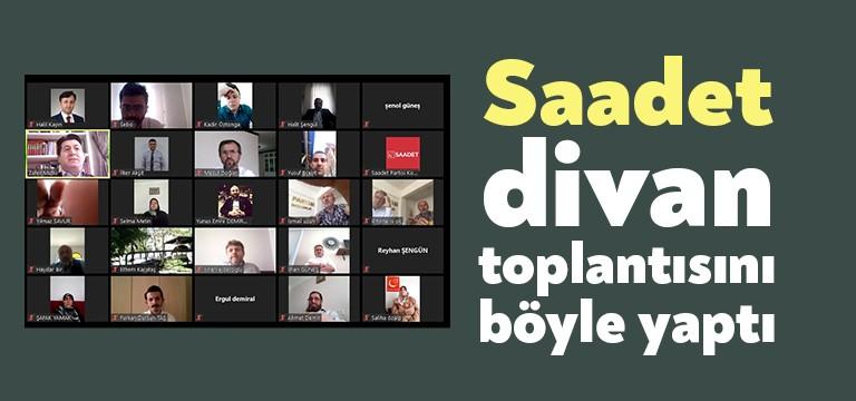 Saadet Partisi Kocaeli İl Teşkilatı, bugün divan toplantısını bugün online