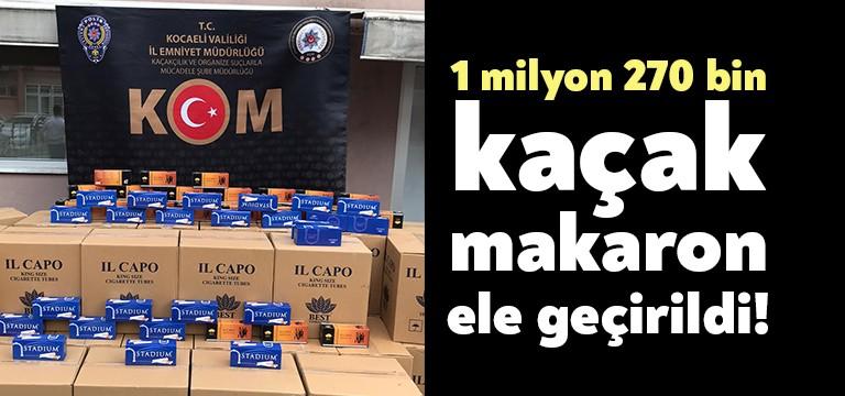 Alınan bilgiye göre Kocaeli Emniyet Müdürlüğü ekipleri tarafından kaçakçılığın men