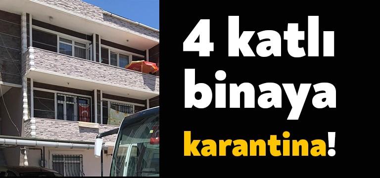 Çayırova’da 4 katlı bir apartman karantinaya alındı. Apartmanda yaşayan vatandaşların
