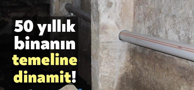 İzmit‘te, 50 yıllık olan 4 katlı binanın bodrum katında çalışma