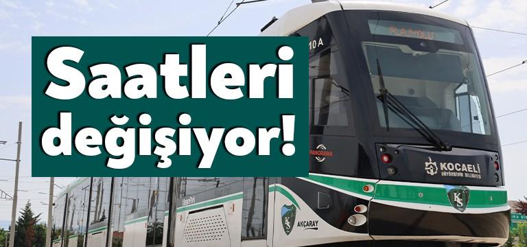 Kocaeli Büyükşehir Belediyesi iştiraklerinden UlaşımPark, Akçaray’ın 15 Haziran’da sefer saatlerinin