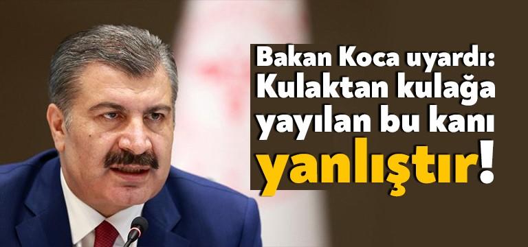 Sağlık Bakanı Fahrettin Koca, sosyal medya sitesi Twitter hesabından vatandaşları