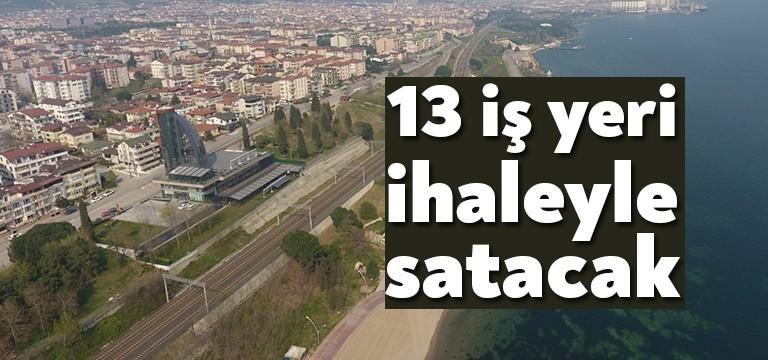 Mülkiyeti Derince Belediyesine ait aşağıda tabloda belirtilen 13  adet taşınmazın