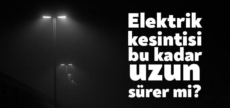 Kocaeli Karamürsel İlçesi Ereğli Mahallesi‘nde yaşanan elektrik kesintisi vatandaşları çileden