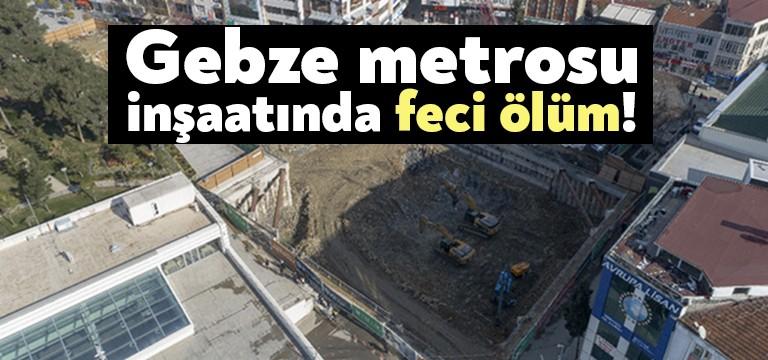 Gebze-Darıca metro inşaatı çalışmalarında bugün feci bir kaza meydana geldi.
