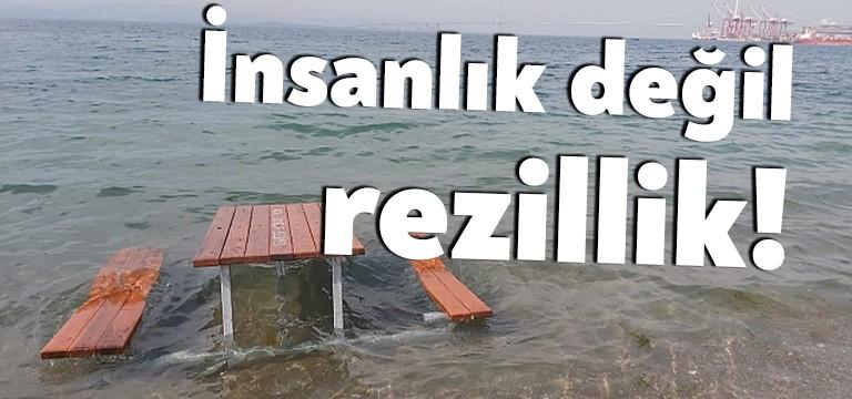 Havaların ısınmasıyla birlikte Dilovası Tavşancıl sahiline gidenler sahilde bulunan piknik