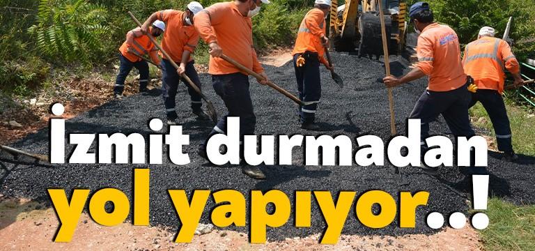 Kent genelinde üst yapı çalışmalarına ara vermeden devam eden İzmit