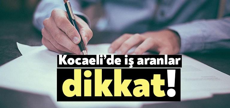 İŞKUR Kocaeli İl Müdürlüğü, yeni iş ilanlarını yayımladı. Eleman arayan