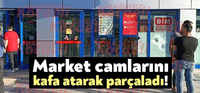 Derince Geçit mevkiinde üzerinde bulunan BİM Marketler zincirine ait markete Suriyeli