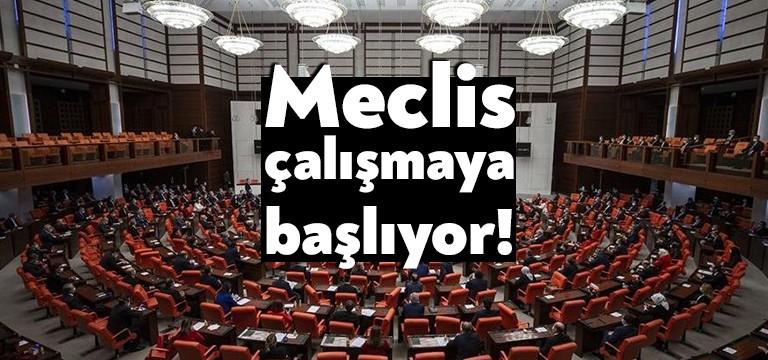 Corona virüsü salgını nedeniyle 17 Nisan’da çalışmalarına ara veren TBMM,