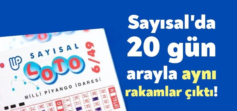 Milli Piyango‘nun 20 gün ara ile yapılan Sayısal Loto çekilişinde