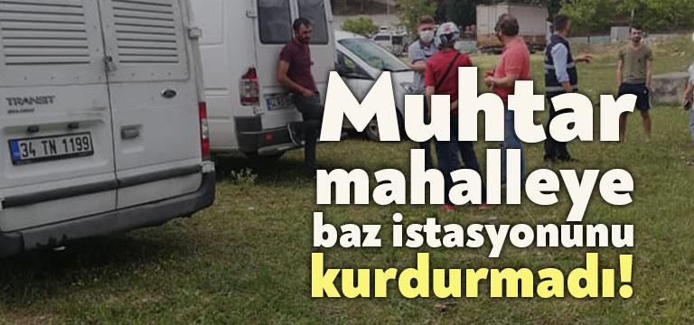 Kocaeli’nin İzmit ilçesi Yuvam Akarca Mahallesi‘ne kurulmak istenen baz istasyonuna