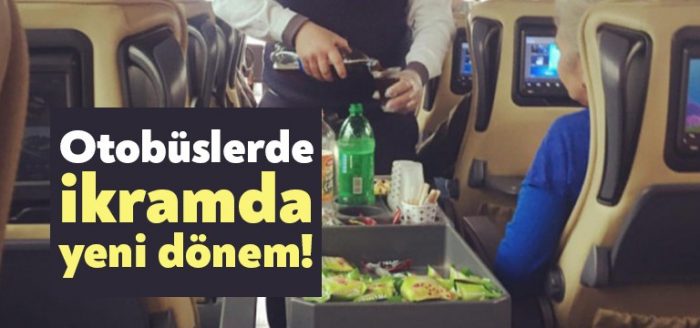 Otobüslerde ikramda yeni dönem!