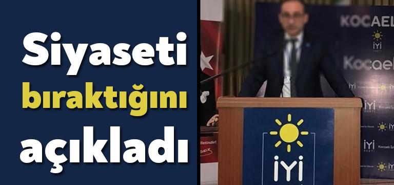 İYİ Parti İzmit İlçe Kurucu Başkanlığı yapan Ufuk Turan, ardından