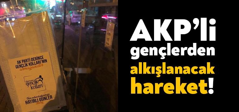 AKP Derince Gençlik Kolları, corona virüsü ile mücadeleye destek amacıyla