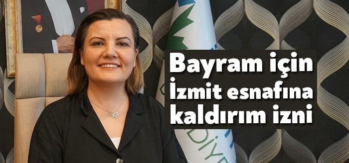 İzmit Belediye Başkanı Fatma Kaplan Hürriyet, İzmit esnafının Kurban Bayramı