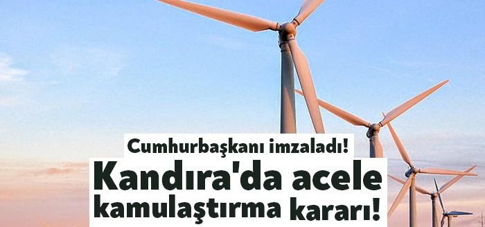 Kocaeli'nin Kandıra ilçesine kurulacak rüzgar elektrik santralleri için bölgede acele