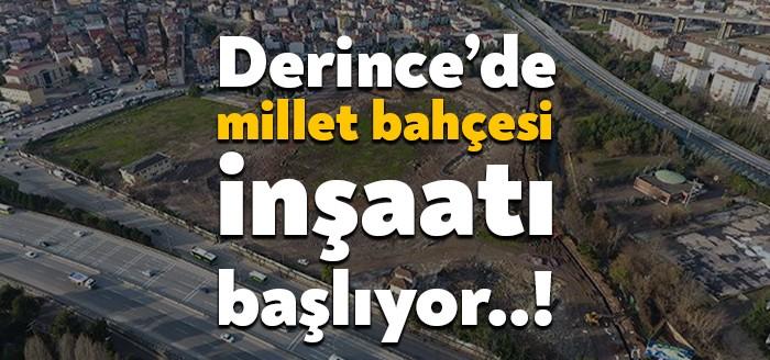 Kocaeli'de Derince Millet Bahçesi inşası için ihaleye çıkılıyor. İhale 17