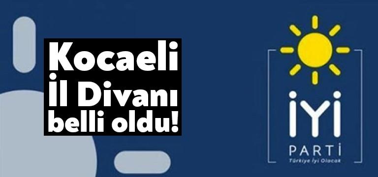İYİ Parti Kocaeli İl Yönetim Kurulu bugün il divanını belirledi.