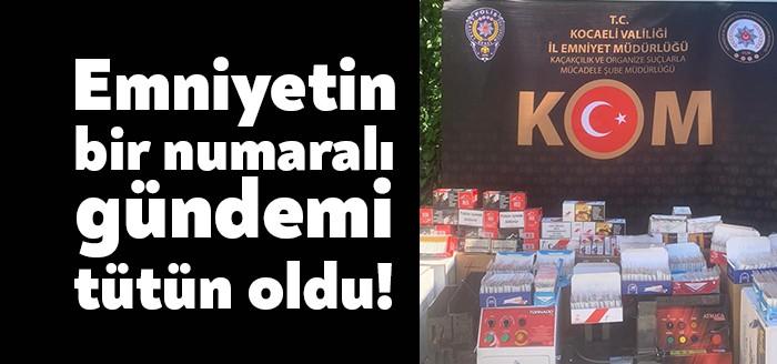 Kocaeli Emniyet Müdürlüğü tarafından kaçakçılığın men ve takibine yönelik çalışmalar