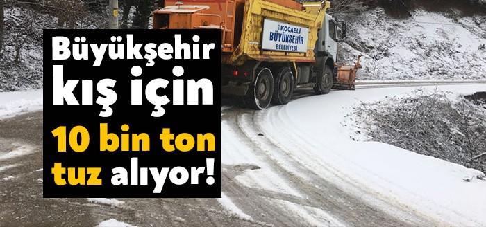 Kış aylarında yaşanan don ve buzlanma olaylarına karşı Kocaeli Büyükşehir