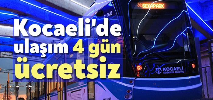 Kocaeli Büyükşehir Belediyesi, Kurban Bayramı süresince otobüs, raylı sistemler ve