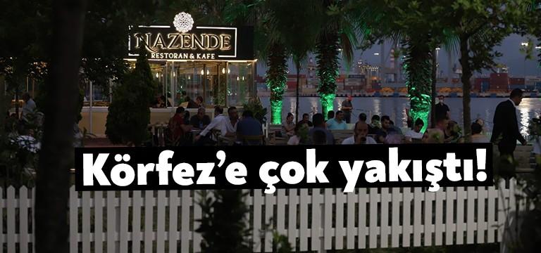 Körfez Belediyesi tarafından Yarımca sahilinde hayata geçirilen Nazende Restoran ve