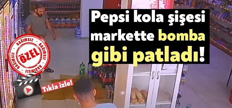 Çayırova Kocaeli’de bulunan bir mahalle marketinde ilginç patlamalar oldu. Pepsi