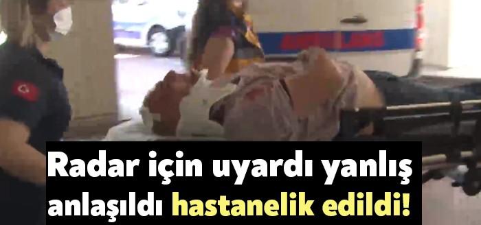 Kocaeli'nin İzmit İlçesinde Muhsin Ersin (51), yolda radar olduğu konusunda